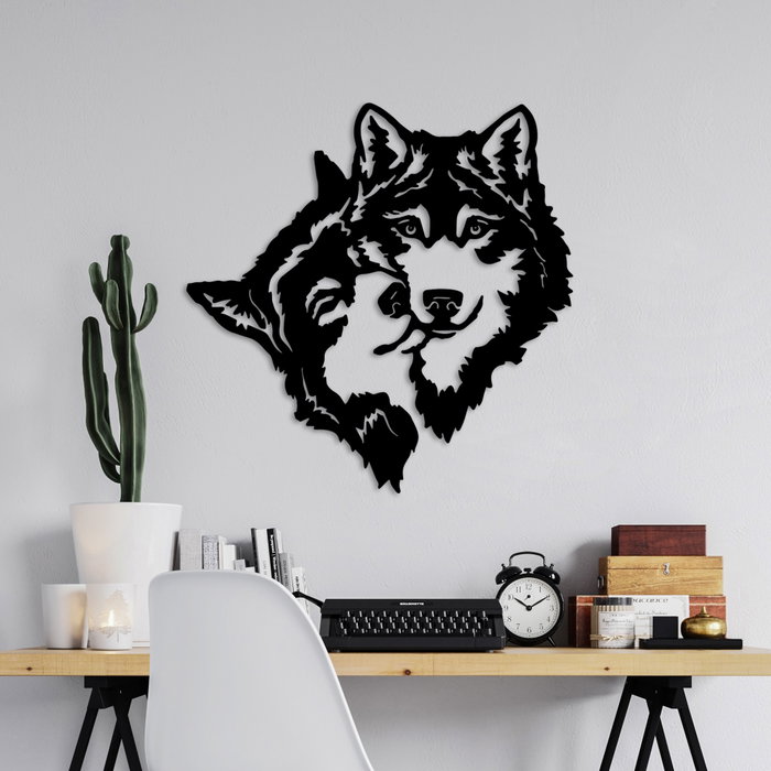 Wallity its Love Accesorio de Pared de Metal Negro